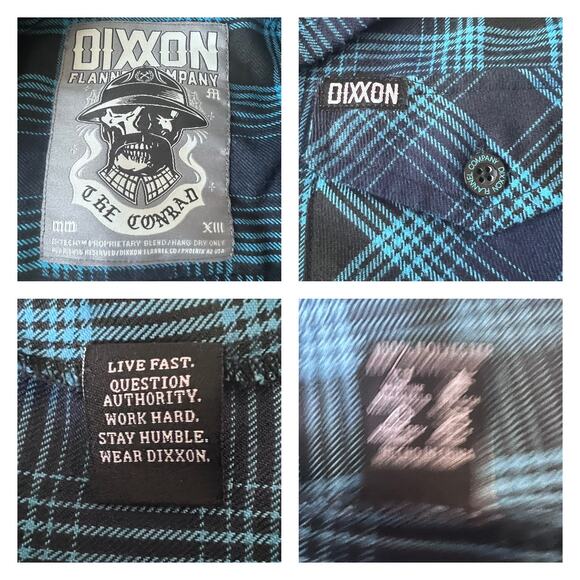 Dixxon Flannel The Conrad Plaid Button Down Long Sleeve Shirt Women Size M - Picture 4 of 10
